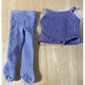 American Girl of Today Pleasant Company Millennium Party Shimmer Tank Top Tights